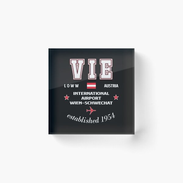 Item preview, VIE Vienna International Airport Schwechat Austria - Clean Design designed and sold by FouDeeziner.