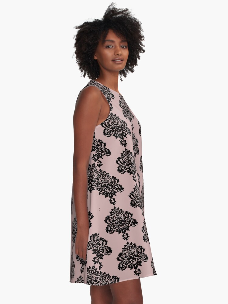 Alternate view of Damask Design A-Line Dress