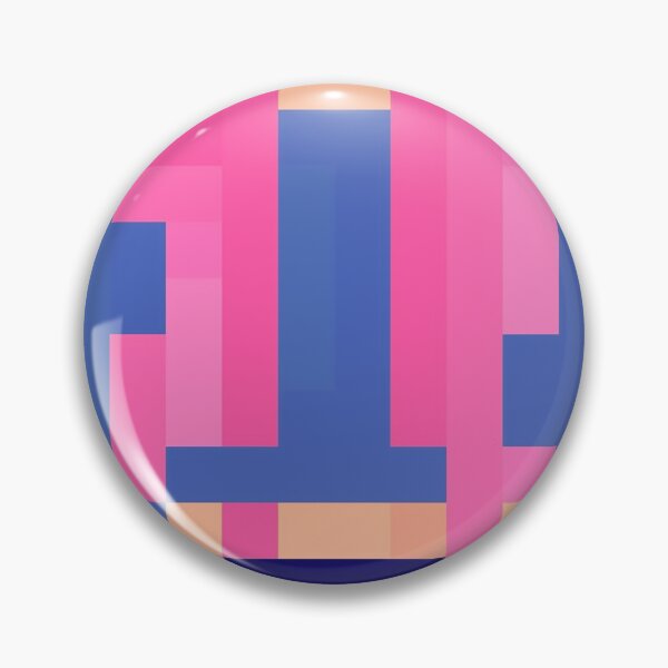 Item preview, Pixelated Body with Long Pink Hair designed and sold by SocialStreet.