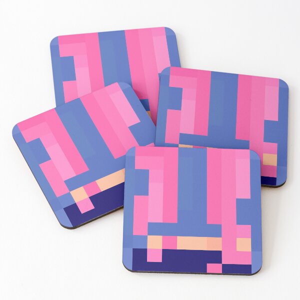 Item preview, Pixelated Body with Long Pink Hair designed and sold by SocialStreet.
