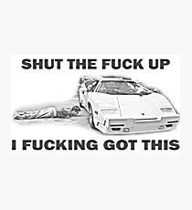 Wolf of Wall Street Countach STFU Photographic Print