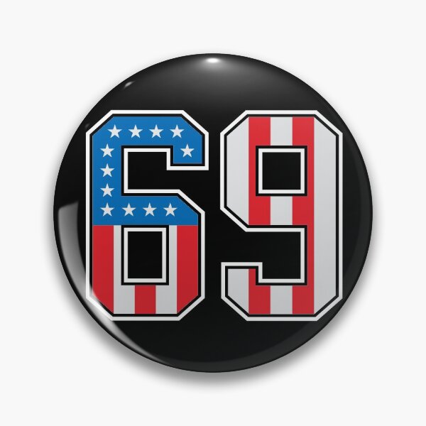 Item preview, 69 American Lucky Number Sixty-nine United States Flag designed and sold by Urosek.