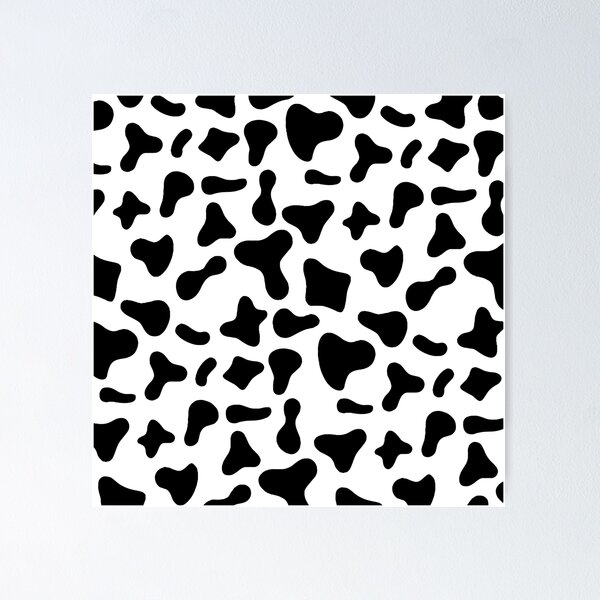 Aperçu de l'œuvre Motif classique de vache laitière | Motif de vache Holstein créée et vendue par PatternPen.
