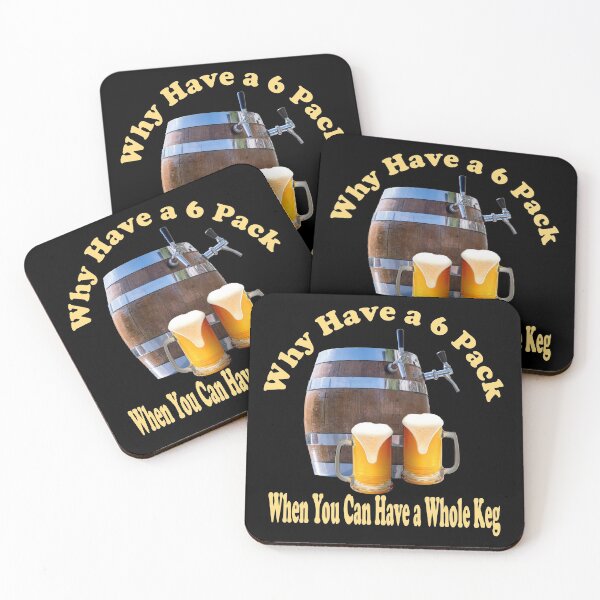 Item preview, Why Have a 6 Pack When You Can Have a Whole Keg Funny Fitness Design designed and sold by Paula Helit.