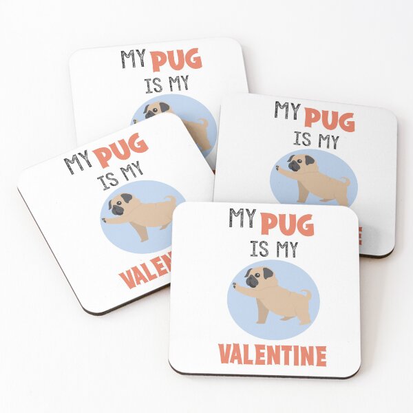 Item preview, My Pug Is My Valentine designed and sold by Heddar Badreddine.