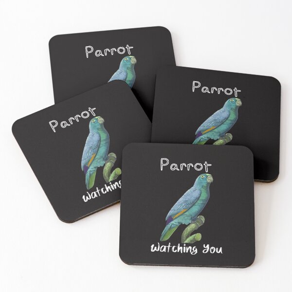 Item preview, parrot watching you - colorful parrot - parrot lover designed and sold by Hannah  Pillic.