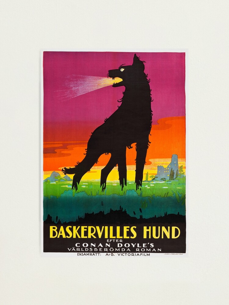 The Hound of the Baskervilles. Sir Arthur Doyle - vintage German silent film movie classic" Photographic Print for Sale by Illustration Station | Redbubble
