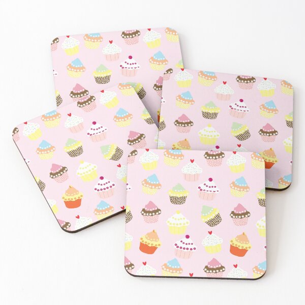 Item preview, Pink Cupcake Pattern Cute designed and sold by Piosenka Art.