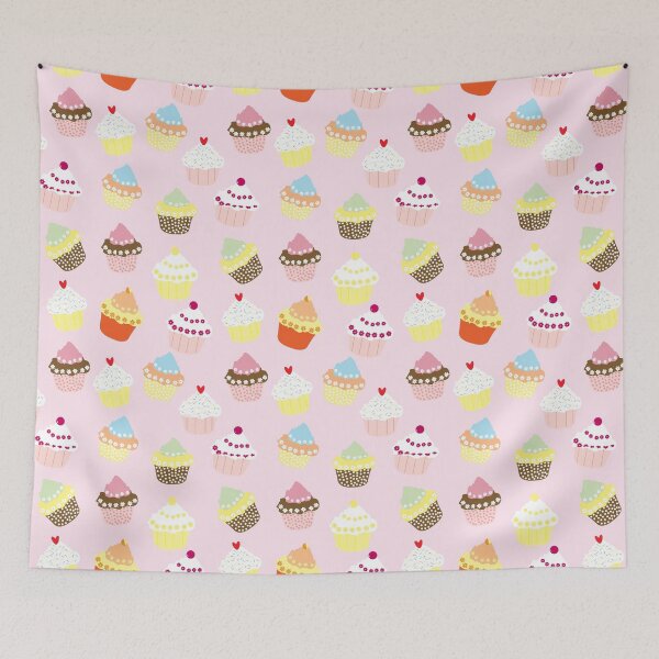 Item preview, Pink Cupcake Pattern Cute designed and sold by Piosenka Art.
