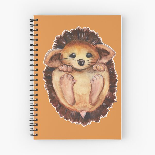 Item preview, Watercolor - Baby hedgehog (fall version) designed and sold by Karolien Kenis.