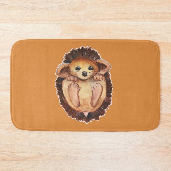 Item preview, Watercolor - Baby hedgehog (fall version) designed and sold by Karolien Kenis.