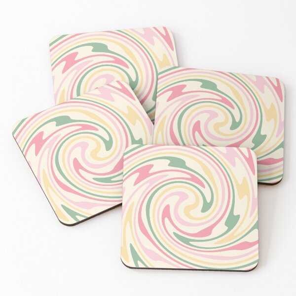 Item preview, 70s retro swirl romantic pastel abstract designed and sold by trajeado14.