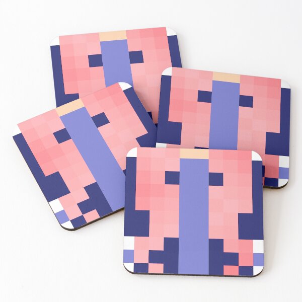 Item preview, Pixelated Body with Long Pink Hair designed and sold by SocialStreet.