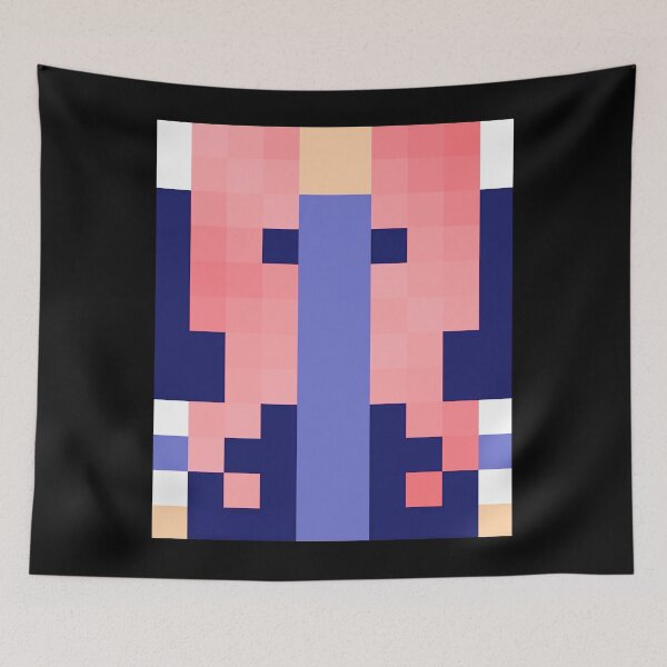 Item preview, Pixelated Body with Long Pink Hair designed and sold by SocialStreet.