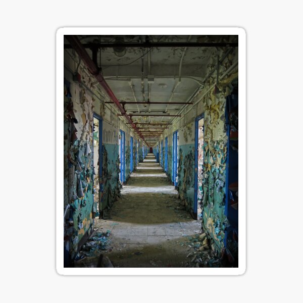 Item preview, Hallway at an abandoned prison designed and sold by JohnArehart.