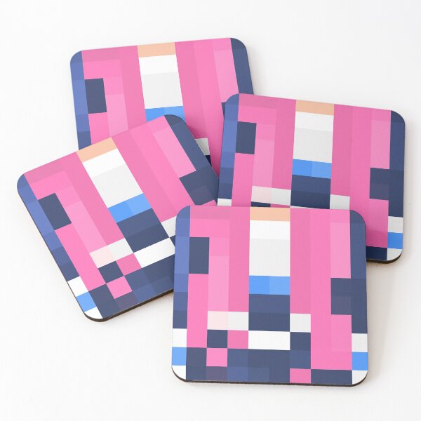 Item preview, Pixelated Body with Long Pink Hair designed and sold by SocialStreet.