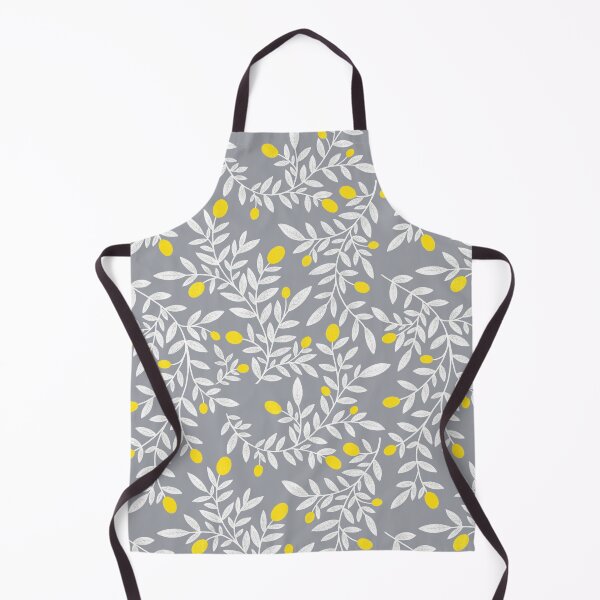 Item preview, Lemon Pattern - White, Grey and Yellow  designed and sold by Artsychoke.