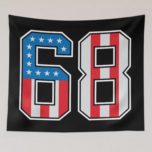 Item preview, 68 American Lucky Number Sixty-eight United States Flag designed and sold by Urosek.