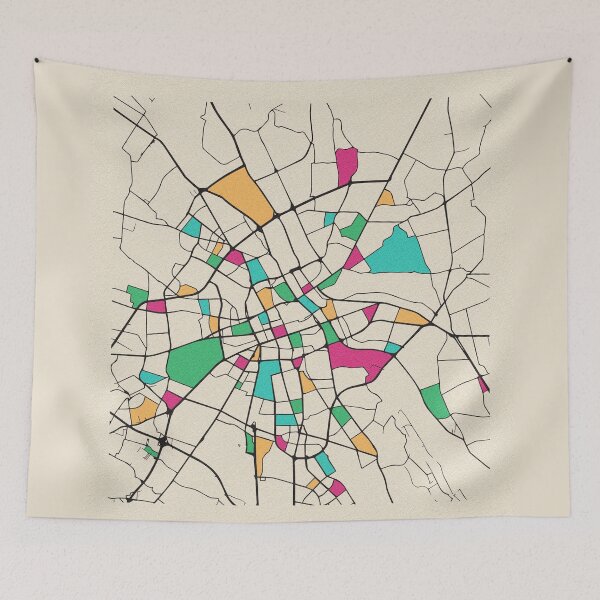 Item preview, Warsaw, Poland Street Map designed and sold by A Deniz Akerman.