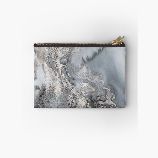 Item preview, gray silver snow marble print designed and sold by HadeeeeL.