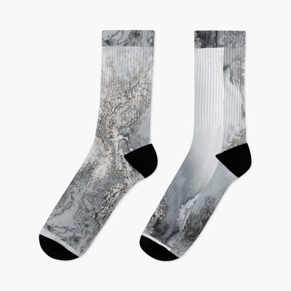 Item preview, gray silver snow marble print designed and sold by HadeeeeL.