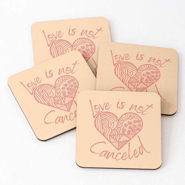 Item preview, Love Is Not Cancelled - Heart Design designed and sold by PandaSoul.