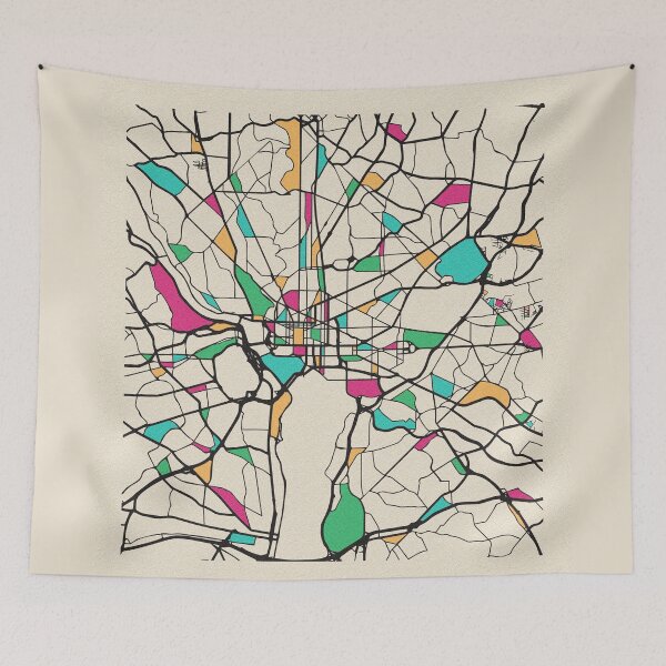 Item preview, Washington, D.C., USA Street Map designed and sold by A Deniz Akerman.
