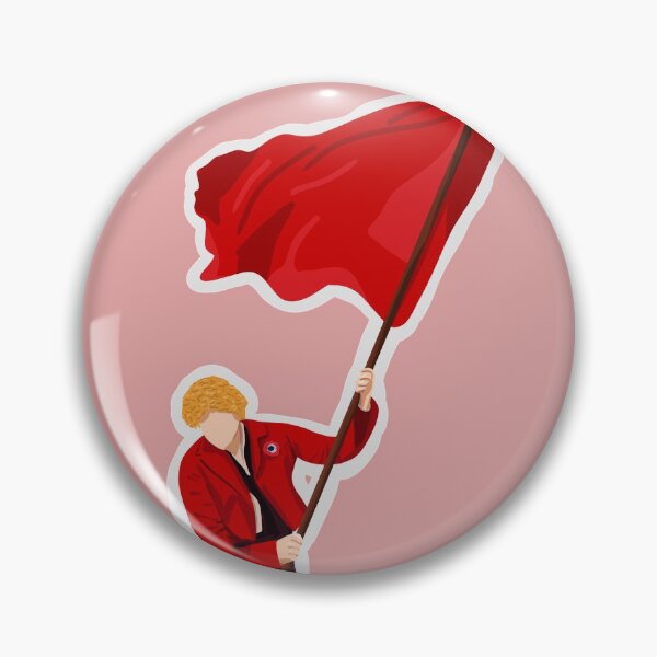 Item preview, Enjolras and Red Flag designed and sold by byebyesally.