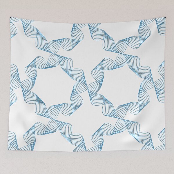 Item preview, Blue, cute, simple, elegant geometric pattern art designed and sold by theendup.