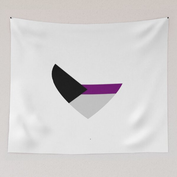 Item preview, Pride Flag Heart - Demisexual Pride - White Background designed and sold by thesassypanda.