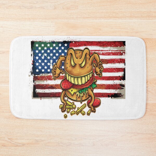 Item preview, USA American Flag Burger Foodie Hamburger  designed and sold by ProjectX23.