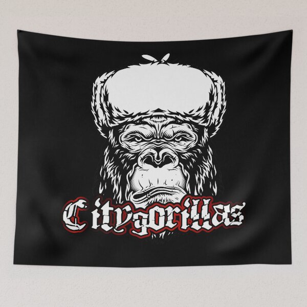 Item preview, City gorilla with fur hat designed and sold by froggy-stylecom.