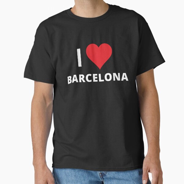 Aperçu de l'œuvre J'aime Barcelone (sombre) créée et vendue par mugify.