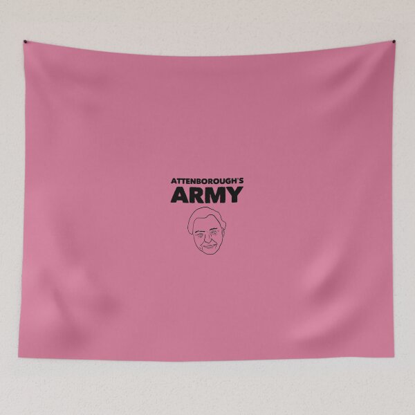 Item preview, Attenborough’s army - support the cause (salmon pink) designed and sold by Attenborough_Fan.
