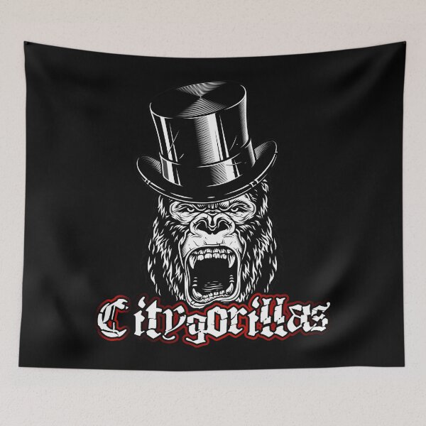 Item preview, City gorilla with top hat designed and sold by froggy-stylecom.