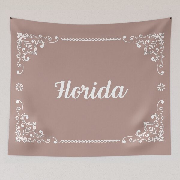 Item preview, Florida - Monogram Boho Style (Pastel Pink) designed and sold by CityCollection.