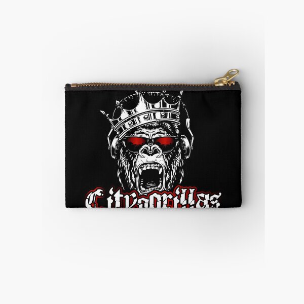 Item preview, City gorilla with crown, headphones and red sunglasses designed and sold by froggy-stylecom.