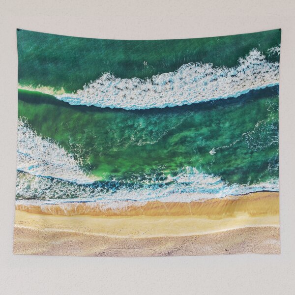 Item preview, Blue Waves at a Beach designed and sold by Faheem19.