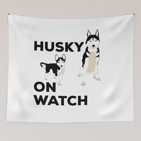 Item preview, Husky On Watch designed and sold by AthleticWolves.