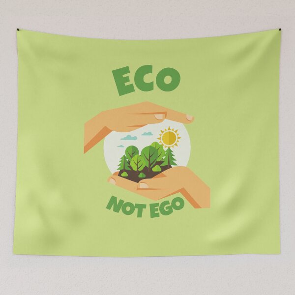 Item preview, Eco Not Ego - Earth Day/ Ecology Protection designed and sold by PandaSoul.