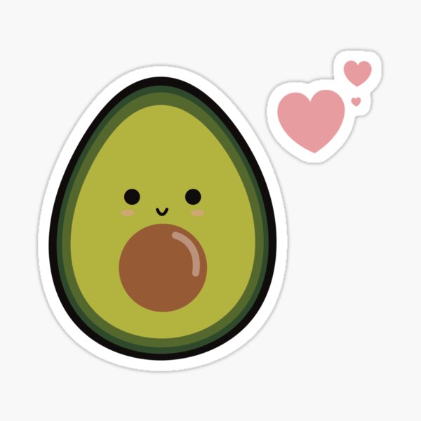 Item preview, Cute valentines avocado with heart designed and sold by Inspiredbydavina.