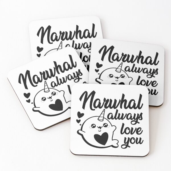 Item preview, narwhal always love you funny pun valentines day designed and sold by happinestSHOP.
