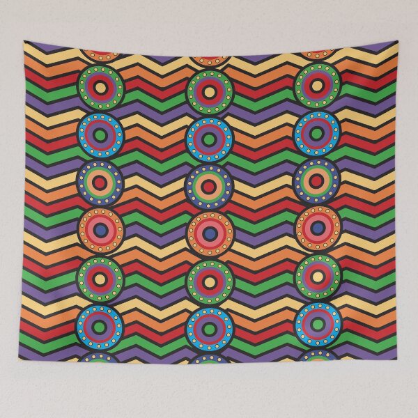 Item preview, Colorful Chevron with Circles designed and sold by Wink17.