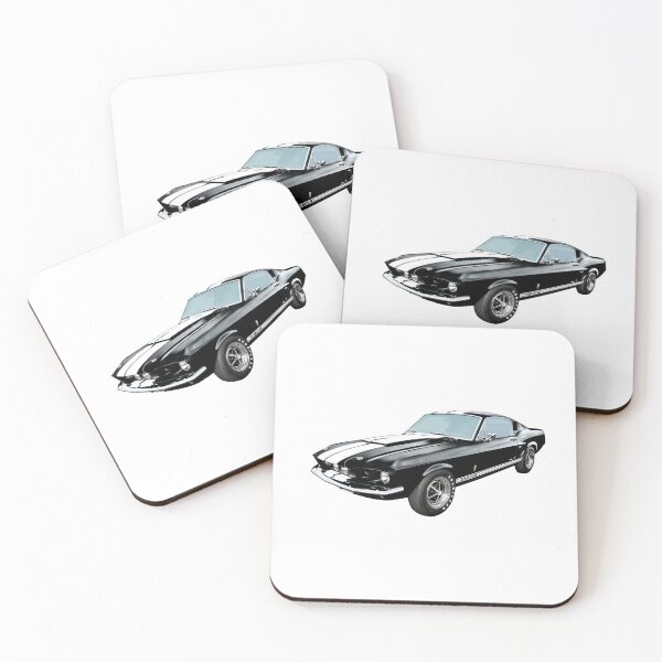 Item preview, Raven Black Ford Mustang GT500 designed and sold by blackwolfpixels.