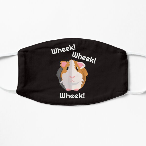 Cute & Funny Wheek Guinea Pig Owner Cavy Lover Flat Mask