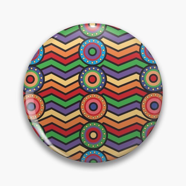 Item preview, Colorful Chevron with Circles designed and sold by Wink17.