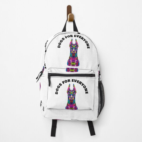 Item preview, Dogs For Everyone - Rainbow Doberman Dog - Woof White designed and sold by NoMatterLab.