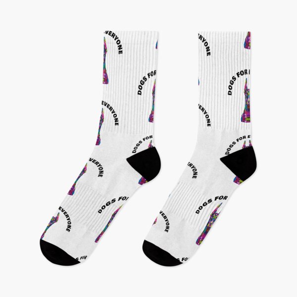 Item preview, Dogs For Everyone - Rainbow Doberman Dog - Woof White designed and sold by NoMatterLab.