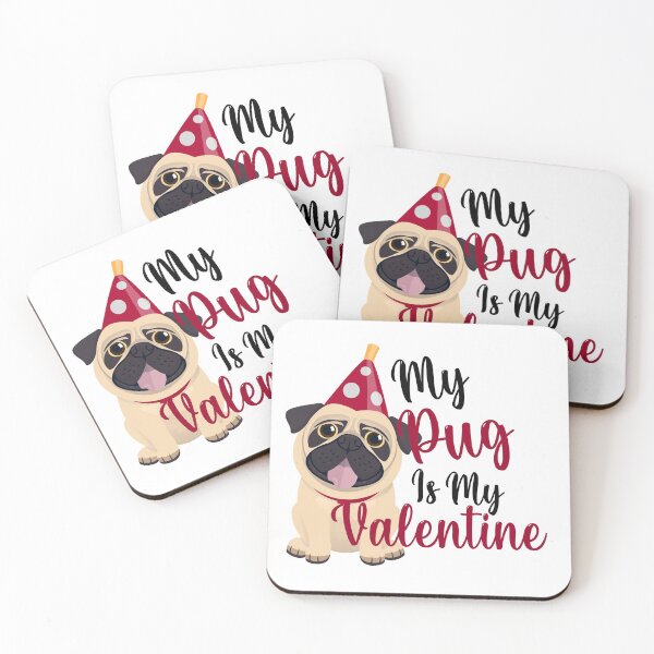 Artikelvorschau, Mein Mops ist mein Valentinstag entworfen und verkauft von pugmilk.