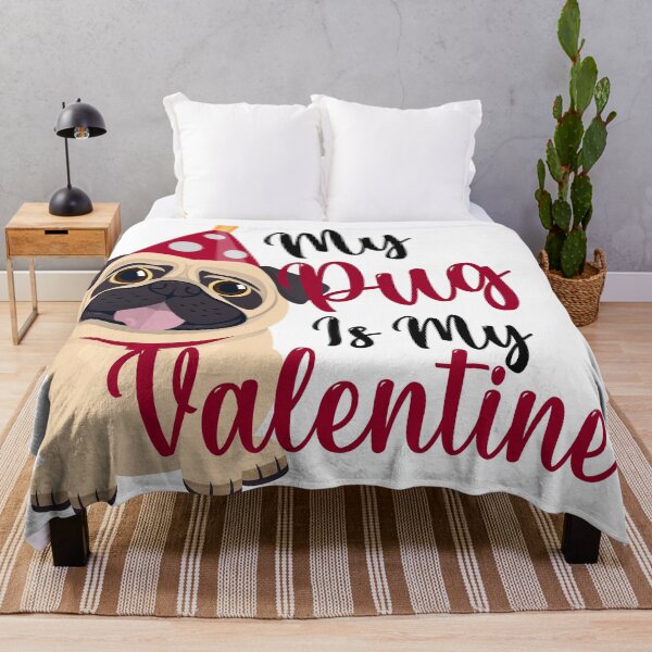 Item preview, My Pug Is My Valentine designed and sold by pugmilk.